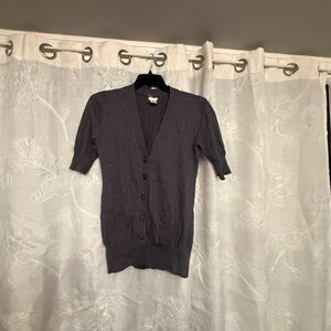 Maurices Dark Gray Button-Up Cardigan